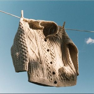 Vintage Wool Sweater with Buttons